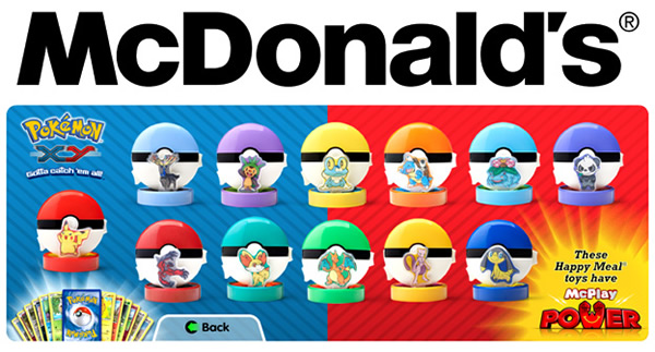 Ceder el paso manga gobierno Pokémon X e Y llega a la Cajita Feliz de McDonalds en los Estados Unidos -  Pokéfanaticos